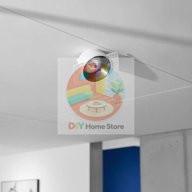 Anti-Glare Adjustable LED Ceiling Downlight Trimless Recessed Installation Fits GU10 MR16 for Home Renovation Projects