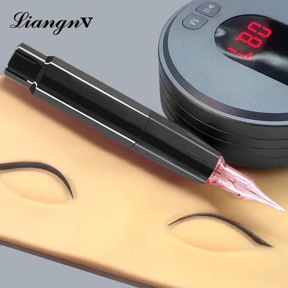 

Rotary Tattoo Pen RCA Interface Tattoo Machine Permanent Makeup PMU Machine Pen Brow Hair Stroke Machine