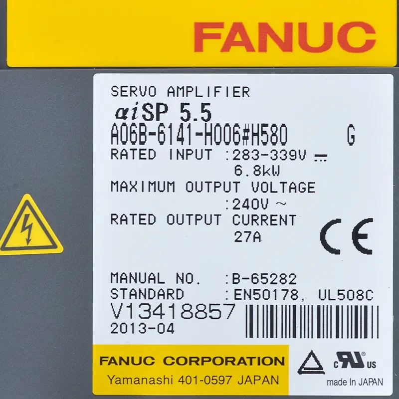 

New Fanuc Servo Drive Amplifier A06B-6141-H006#H580 100% Original