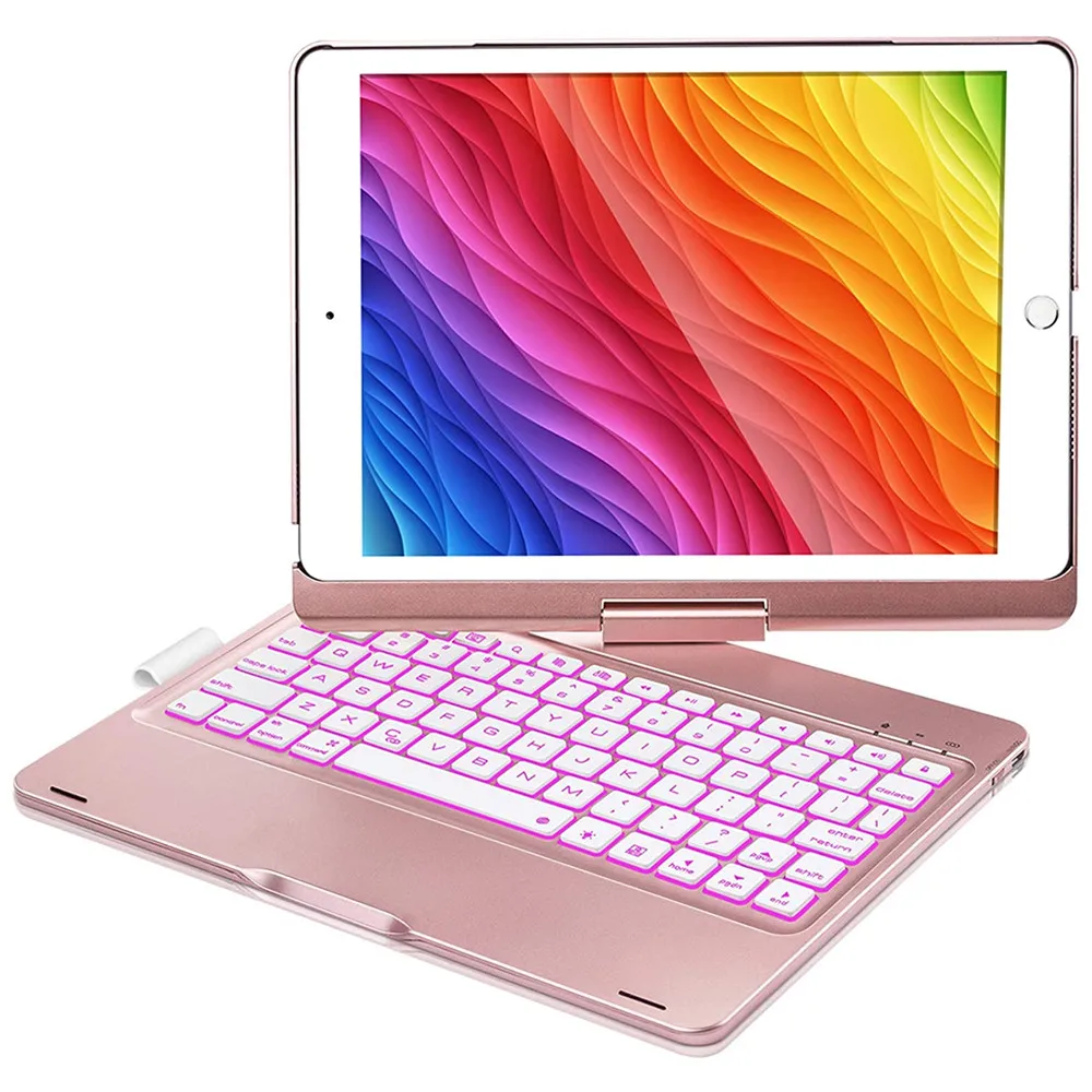 

Rotatable Keyboard Case for iPad Air 2 Air1 9.7inch Wireless Bluetooth Keyboard Swivel Stand Shockproof case for iPad6th 5th Gen