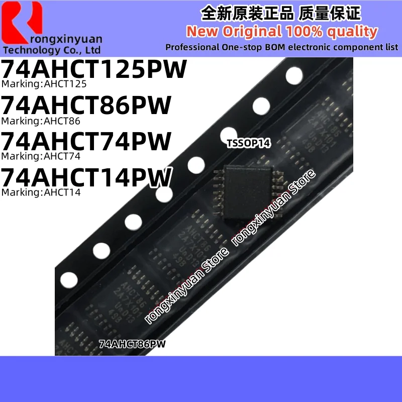 10Pcs 74AHCT125PW AHCT125 74AHCT125 74AHCT86PW AHCT86 74AHCT86 74AHCT74PW AHCT74 74AHCT74 74AHCT14PW AHCT14 74AHCT14  100% New
