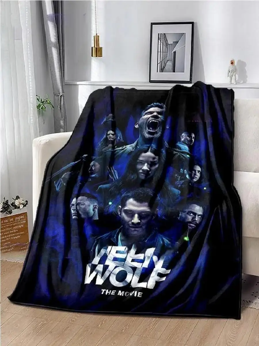 Teen Wolf Movie Blanket Warm Plush Cozy Throw for Bed Sofa Couch Lightweight Travel Quilt Gift
