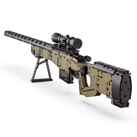 Cada 979Pcs City Technical  Police Military Weapon Sniper Rifle Building Blocks WW2 For Assault Rifle Bricks Toys for Kids Gifts