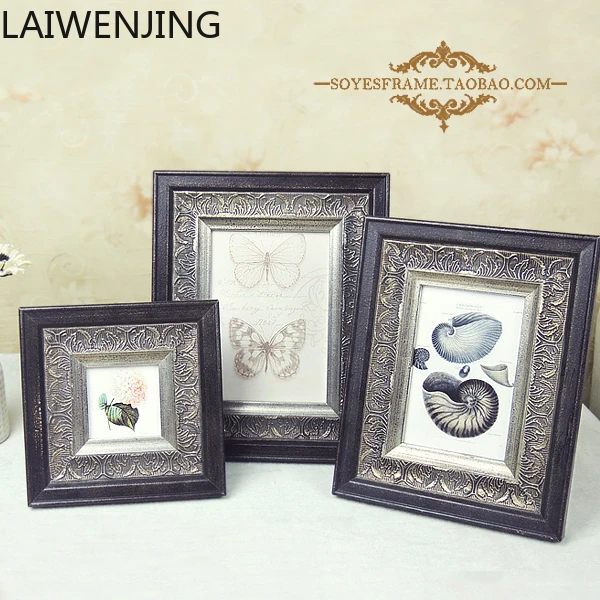 

MJY neoclassical European and American solid wood photo frame table home jewelry soft decoration