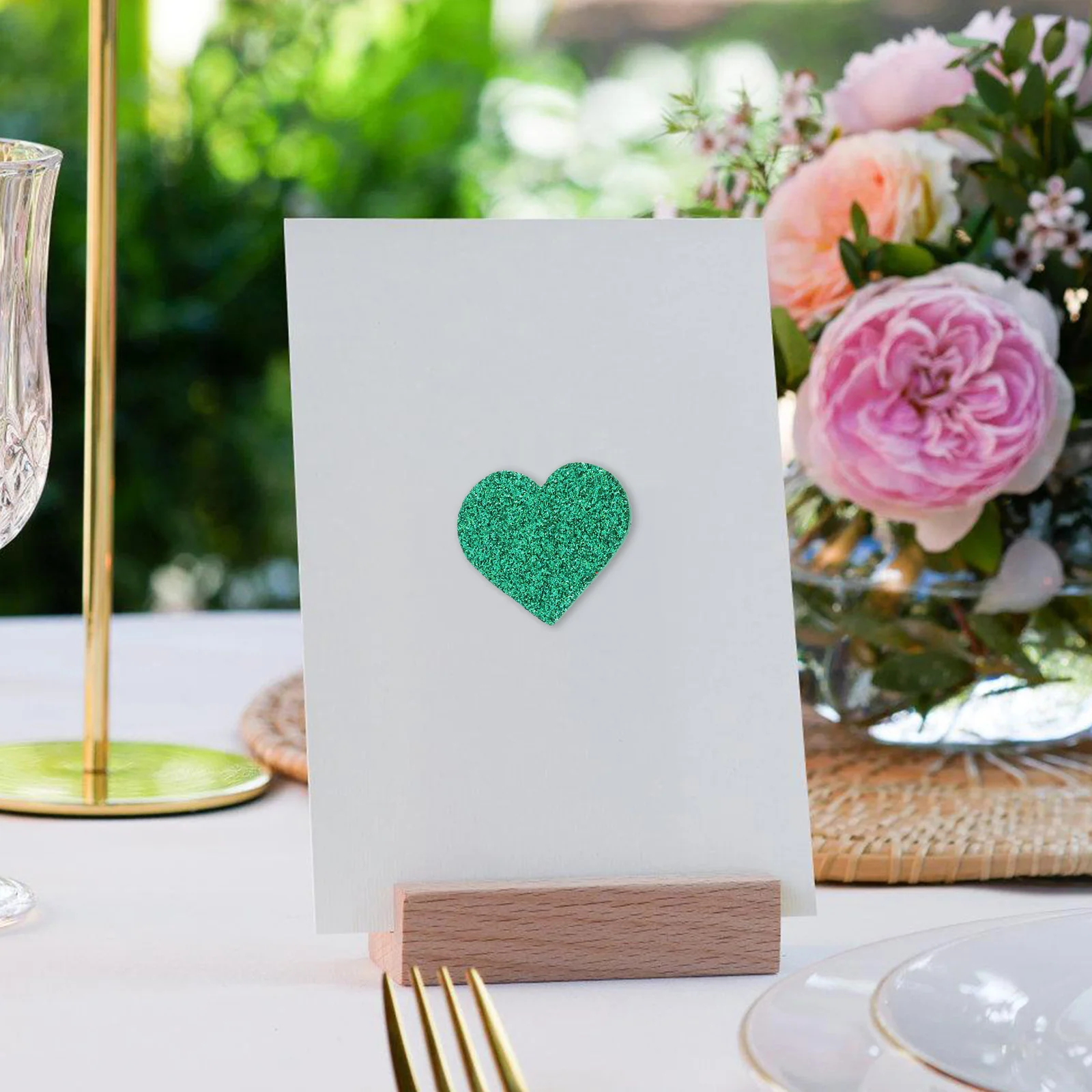 

200pcs Heart Shaped Glitter Foam Stickers for DIY Crafts Wedding Valentines Day Decor Supplies Soft EVA Sponge Labels
