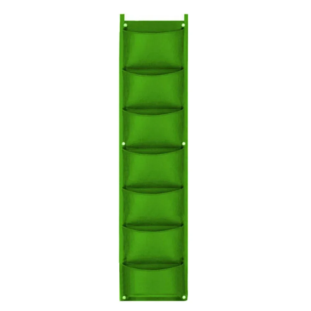 Efficient and Stylish Plant Growth with Premium Vertical Garden Pouch  7 Pocket Wall Hanging Planting Bag for Small Gardens