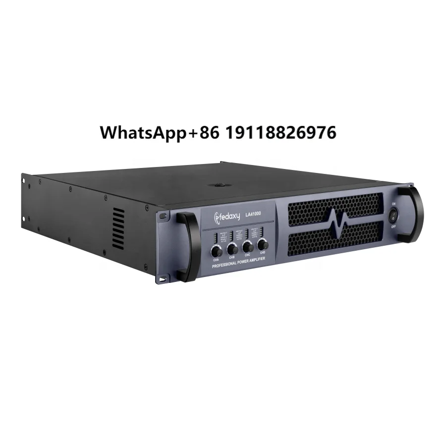 

Subwoofer Amplifier Board 4Channel 1000Watts 2U Class H Headphone Professional Power Sound Amplifier
