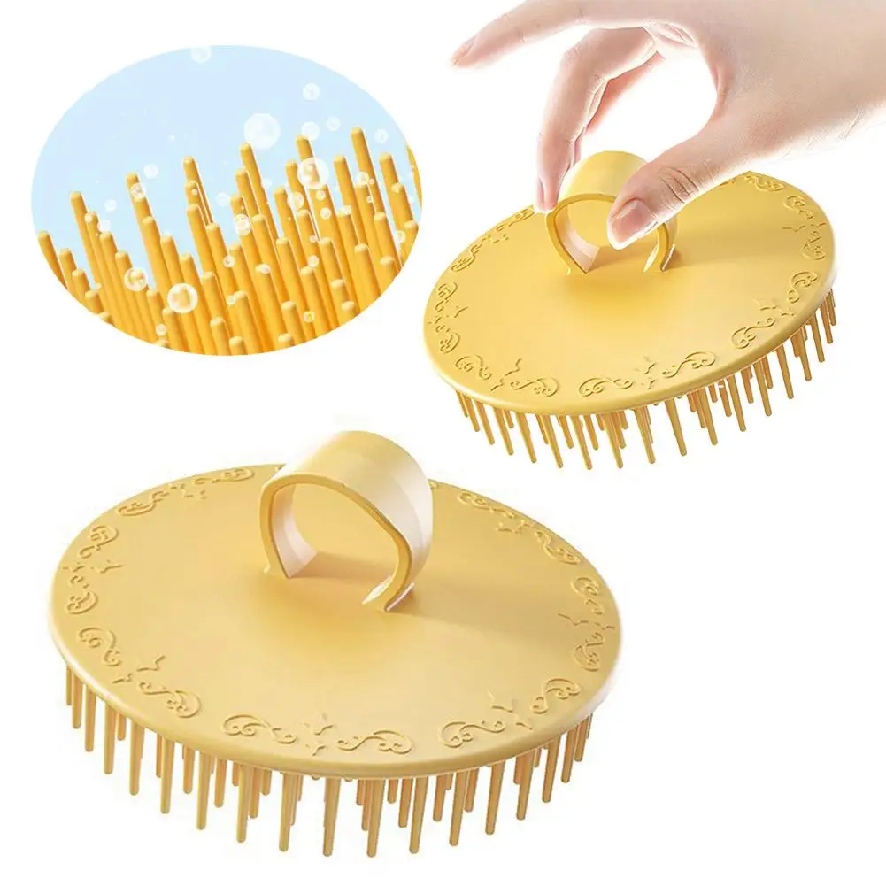 

Массажер для кожи головы, щетка для шампуня для мытья волос, силиконовый скруббер для глубокой очистки и расслабления, водонепроницаемый отшелушивающий аппарат для кожи головы