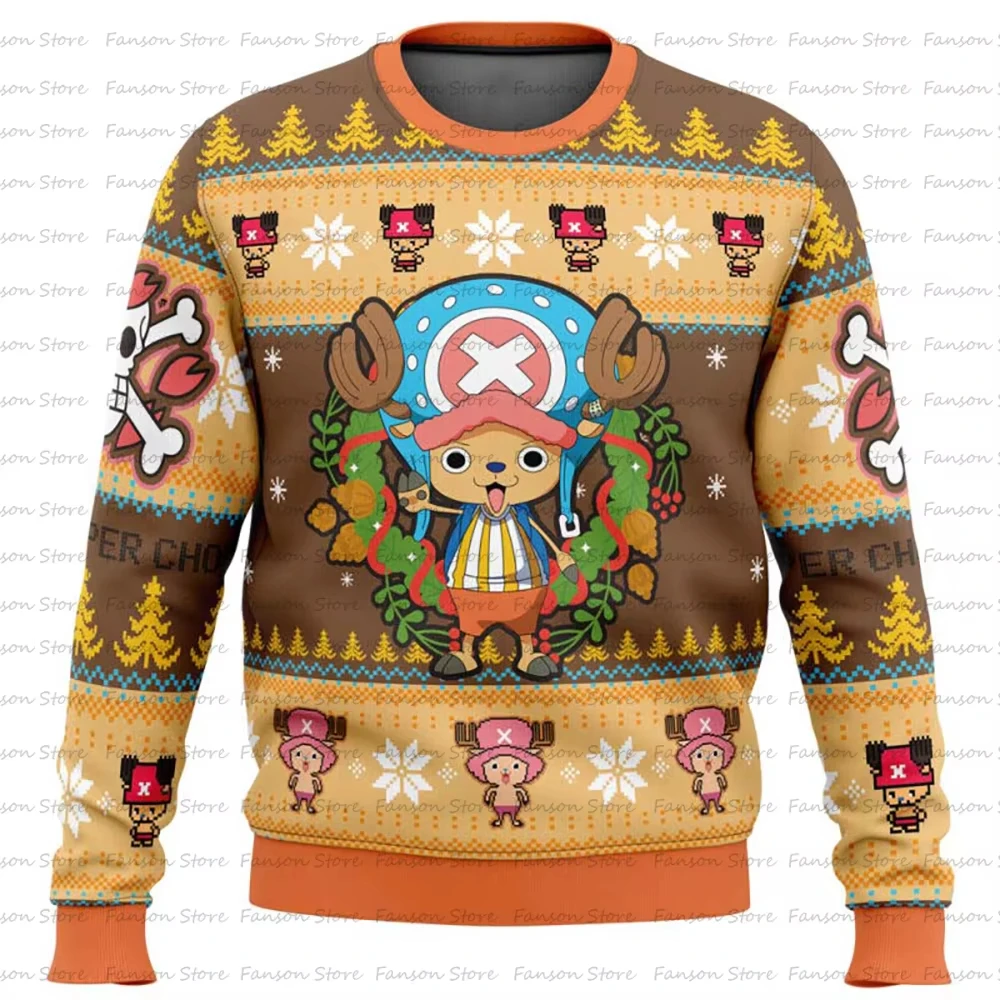 New 2025 Christmas Gift Ugly Sweater Men's Hot Selling AutumnWinter Oversized 3D Printed O-Collar Pullover Christmas Clothing -