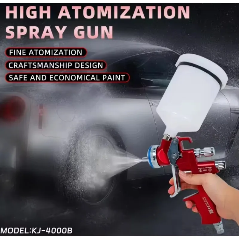 Pulverizador pneumático de ar automático para pintura de carro, pistola de pulverização elétrica fabricada em chinês para acabamento de automóveis