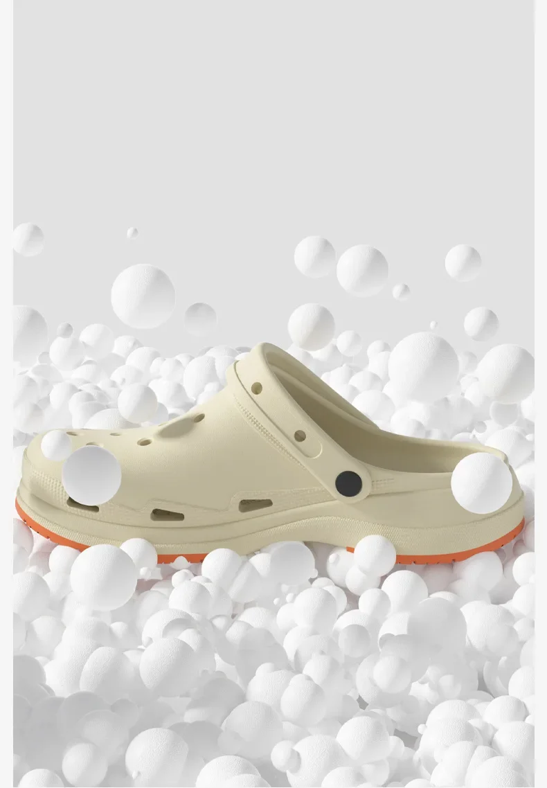 ZUOFU Unisex Klassische Zweifarbige EVA-Clogs, Rutschfeste Leichte Schuhe für Frühling und Sommer, für drinnen und draußen, Strand und Garten – Detail 2