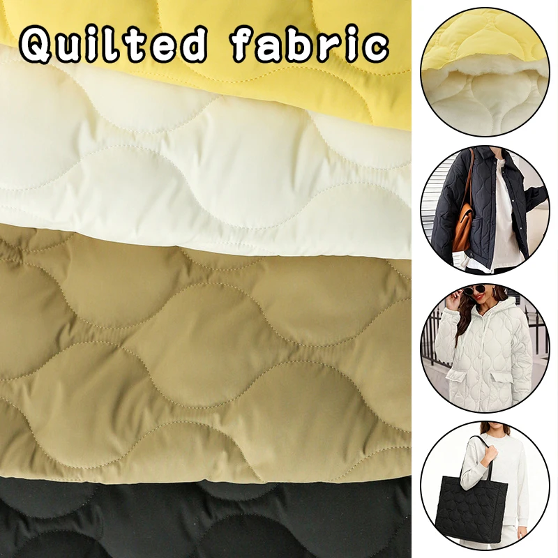 

100x145cm Thick Quilted Cotton Fabric For Bedding Coat Cotton Clothing Lining Composite Compression Lining Handmade DIY Fabric