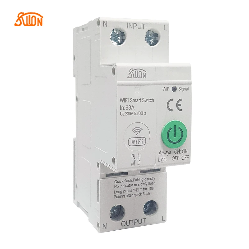 2P wifi Breaker Smart Timer Switch telecomando Wireless di tuya Smart life app con Alexa Google 33 piedi Alice per Smart home