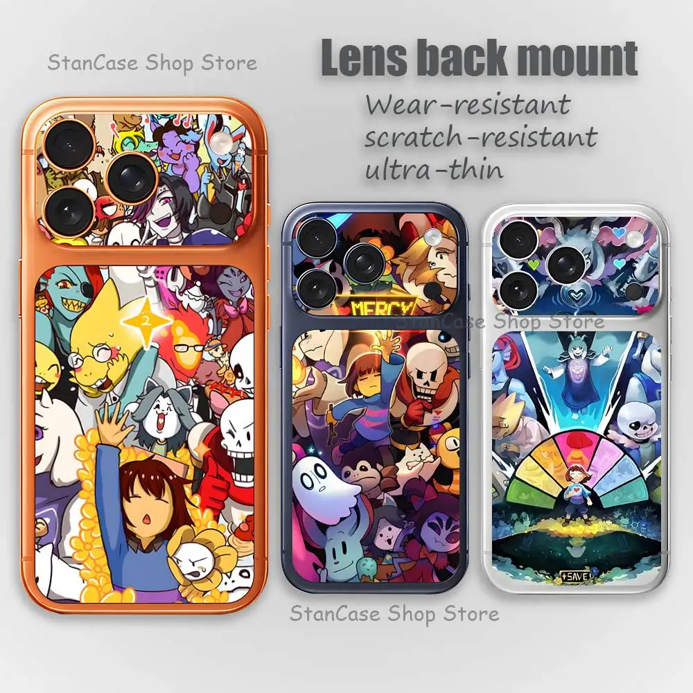 

Game U-Undertale-es Full Screen Protective Film For iphone 17 Pro Max Lens Protector Back Films Phone