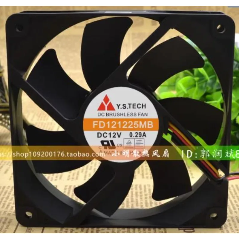 

New CPU Cooler Fan for FD121225MB 12CM 12025 12V 0.29A Dual Ball chassis Cooling Fan 120x120x25mm