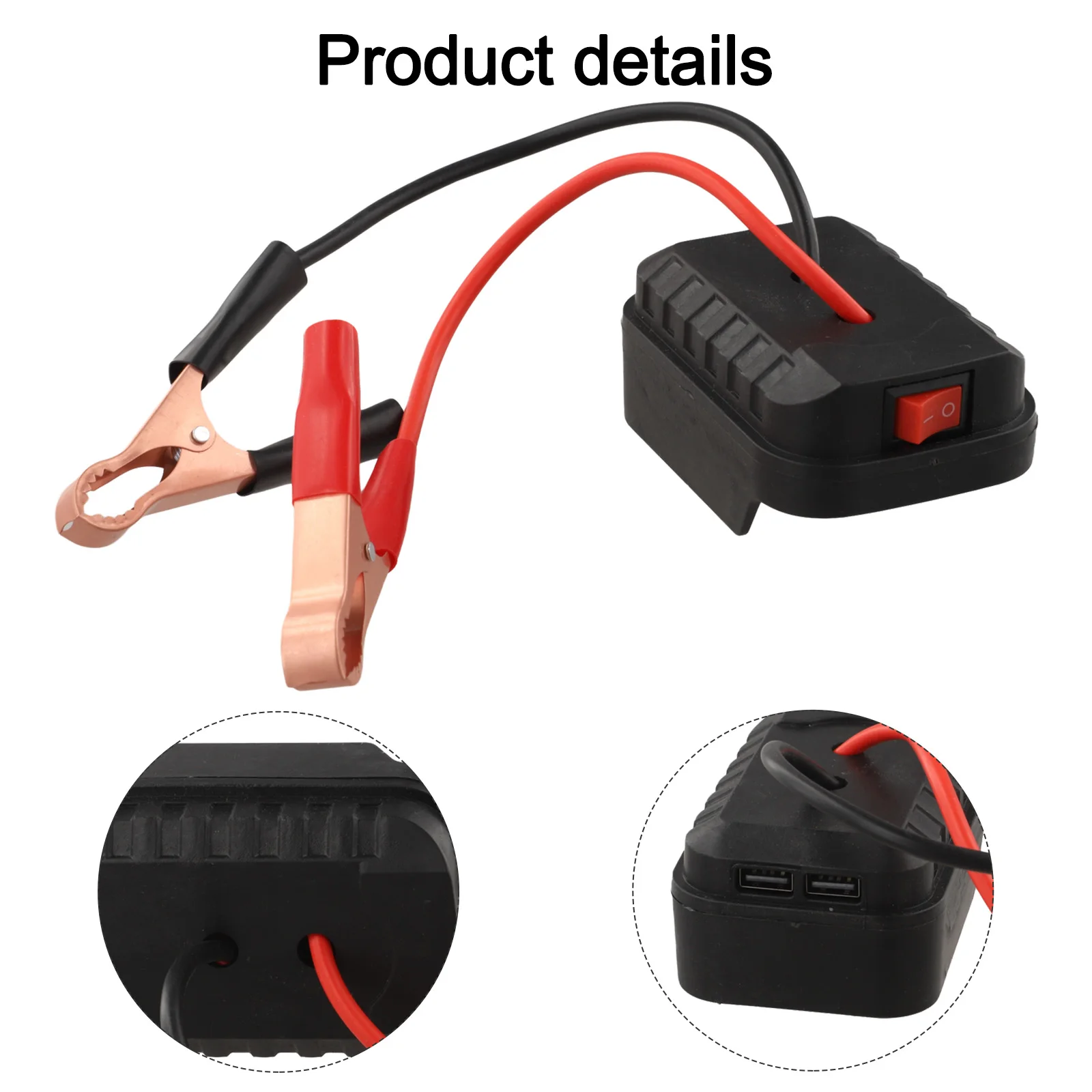 Versatile Charging As Shown Dual USB Charger Portable Tool Charger Simultaneous Device Charging Compatible Tool Battery