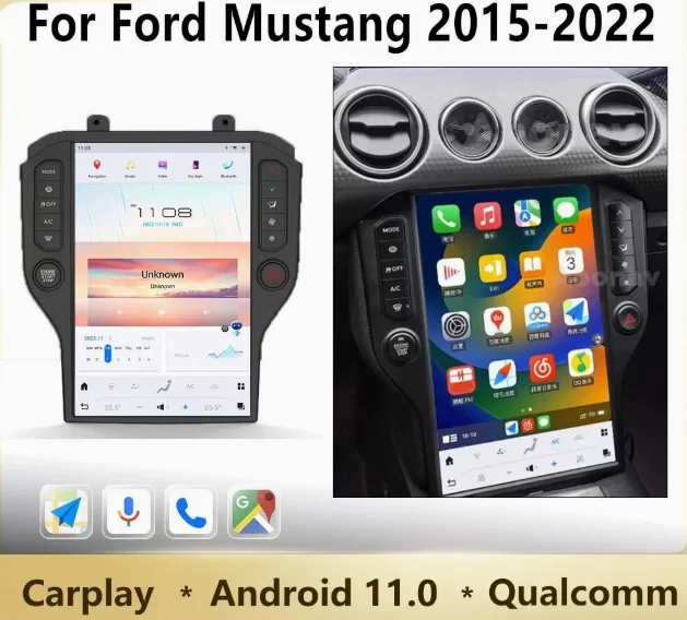 

For the Mustang 2015-2022 central control display large screen in-car navigation