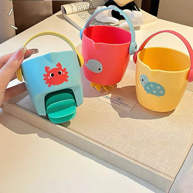 Mini Śliczne Zabawki do Kąpieli na Baby Shower, Zabawne Zabawki Łazienkowe do Wanny, Mini Dzbanek z Przeciekającą Wodą, Zabawki Plażowe, Zabawki Prysznicowe, Kubeczki do Zabawy w Wodę dla Dzieci