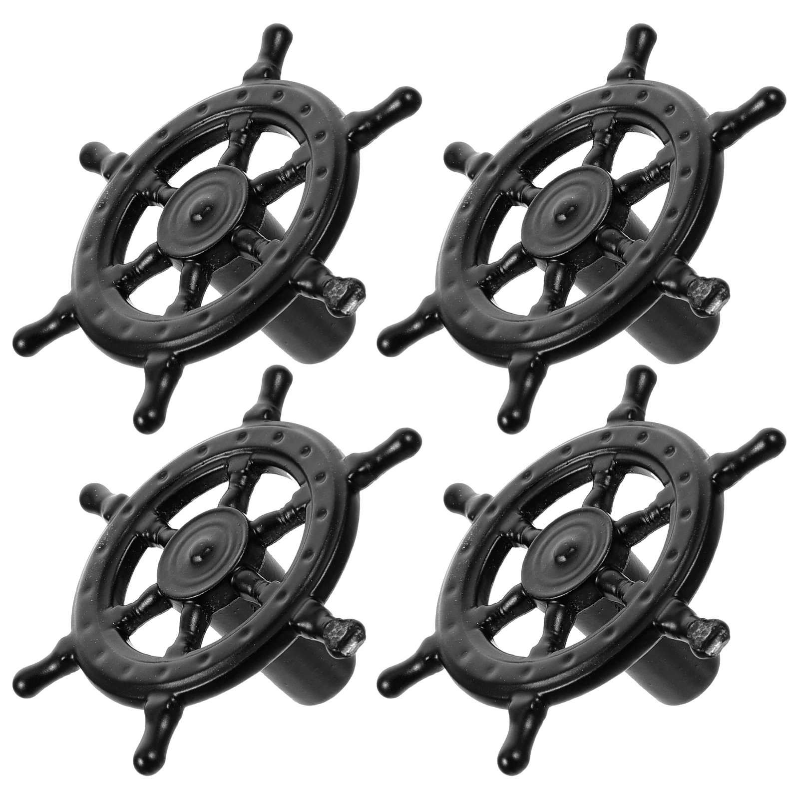 

4pcs Vintage Door Handle Retro Cabinet Knobs Alloy Alloy Cabinet Pulls Wardrobe Furniture Drawer Pulls Zinc Black Hardware
