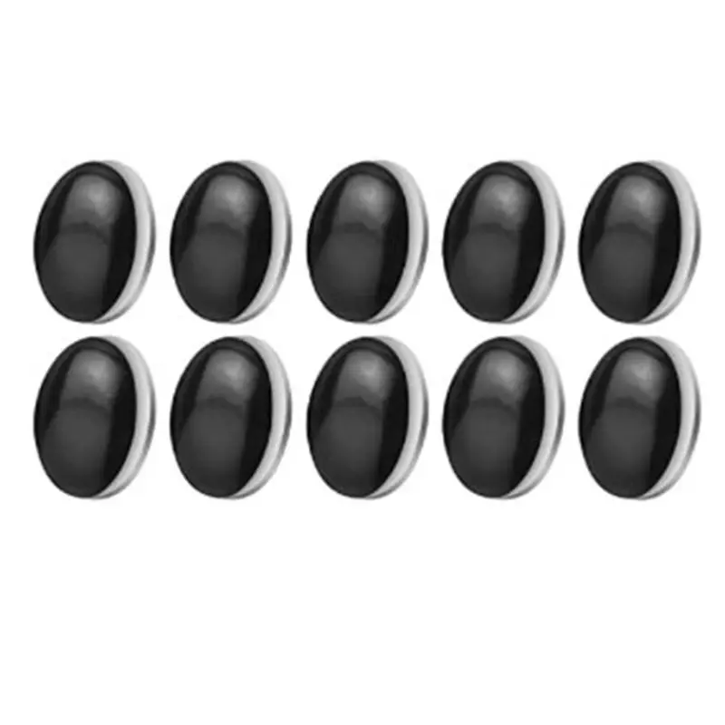 ABFS 10PCS Magnetic Curtain Weights Drapery Weights Magnet Shower Curtain Weights Bottom for Tablecloth Curtain,Black