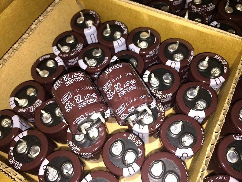 2024 جديد نيبون KXG 400V82UF 18X25 مللي متر NCC مُكثَّف كهربائيًا 82 فائق التوهج 400V CHEMI-CON 82 فائق التوهج/400v kxg رائجة البيع