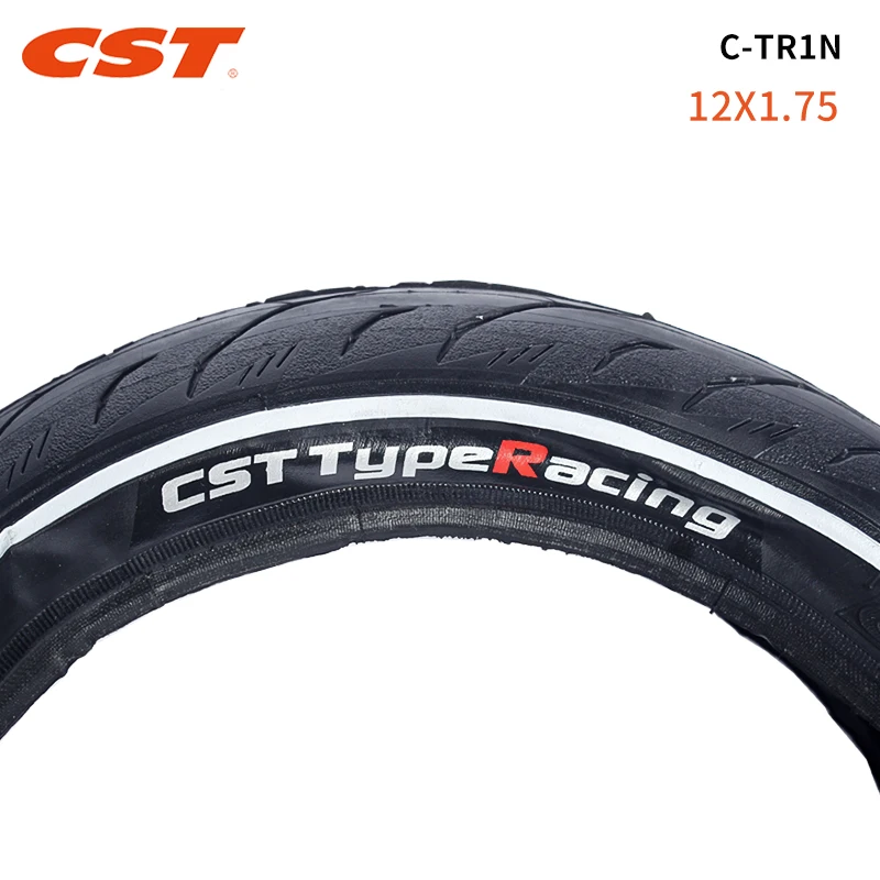 CST-Bicycle Folding Tire with Inner Tube, Ultralight Racing Cycling Tire, 12x1.75, C-TR1N, 203 Kids Balance Bike, 120TPI