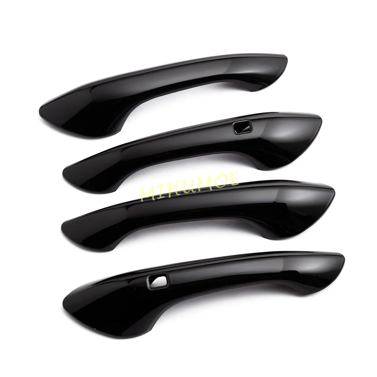 

For 2024 2025 2026 Chevrolet Chevy Trax Glossy Black Car Keyless Door Handle Strip Cover Style Trims