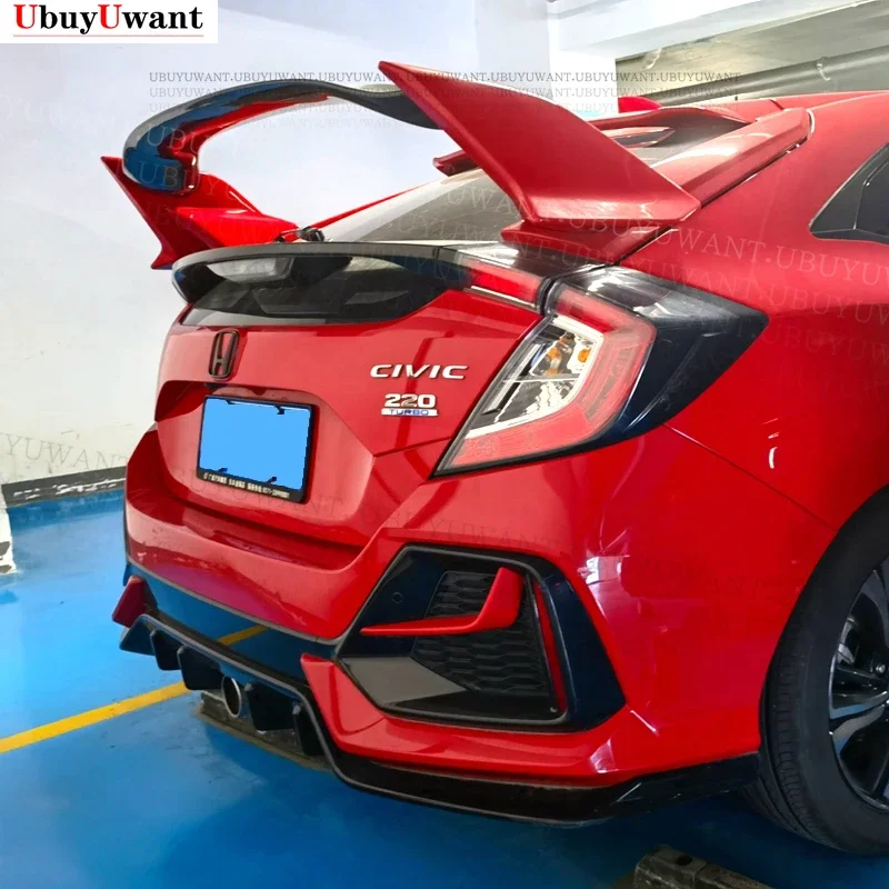 

For Honda Civic 2016 2017 2018 2019 2020 10th Gen FK7 Hatchback Rear Spoiler Type-R Style Tuning Roof Wing Trunk Lip Decoration