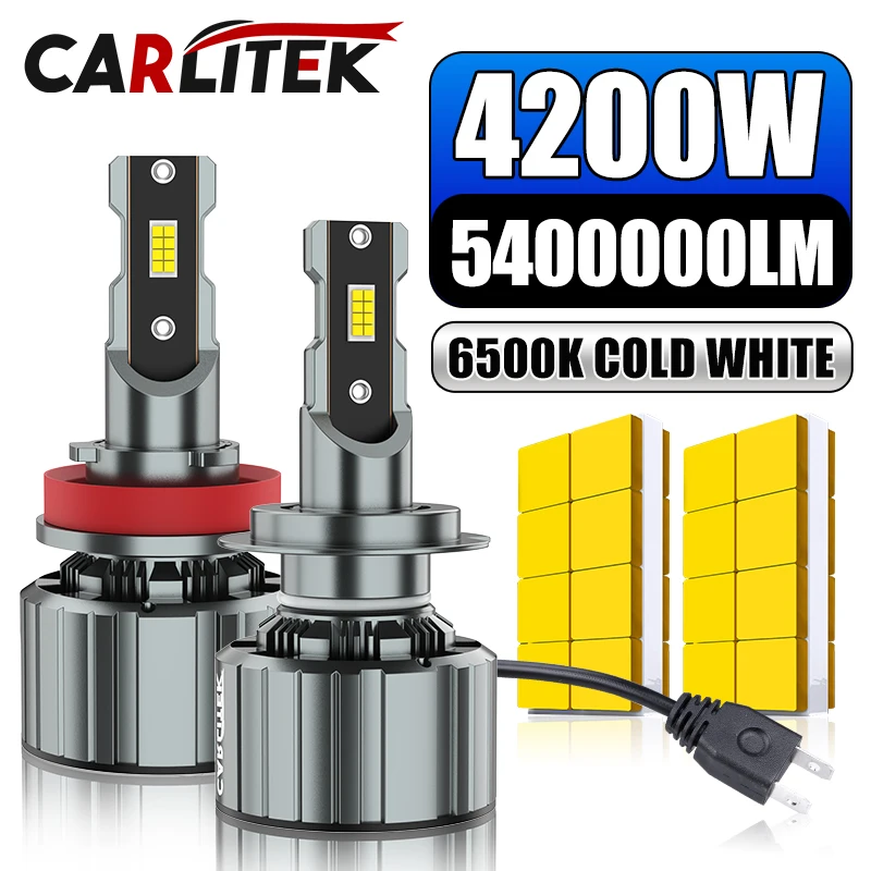 

H4 LED Headlight Conversion Kit 4200W 5400000LM Super Car Light H7 H11 H8 H9 9005 HB3 9006 HB4 9012 HIR2 6500K White CSP 12V Fog