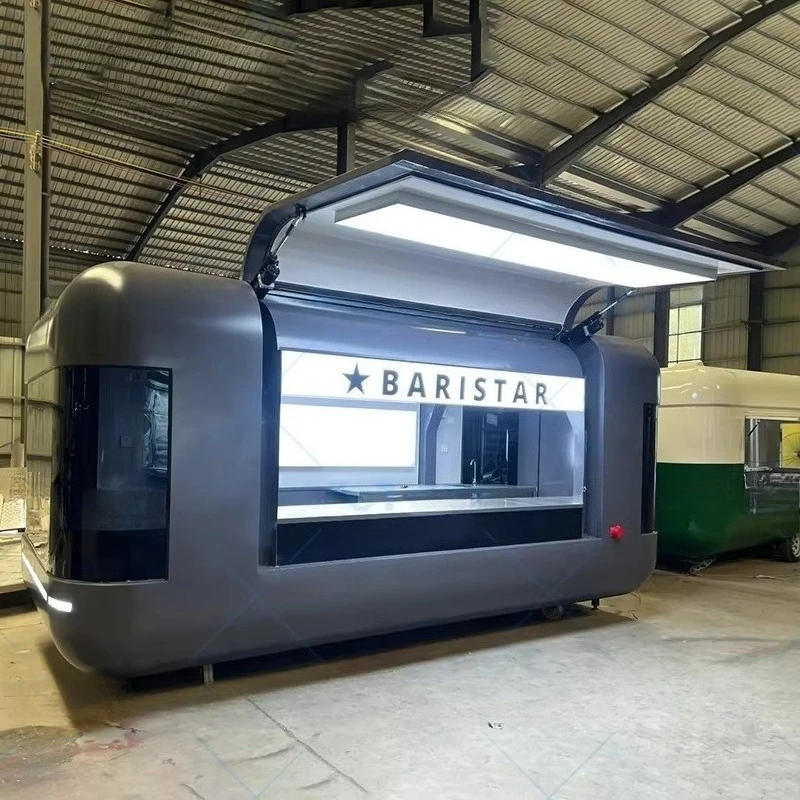 المطبخ مجهزة بالكامل متعددة الوظائف في الهواء الطلق مخبز النبيذ وجبة خفيفة شاحنات الغذاء المتنقلة الآيس كريم الغذاء مقطورة #3