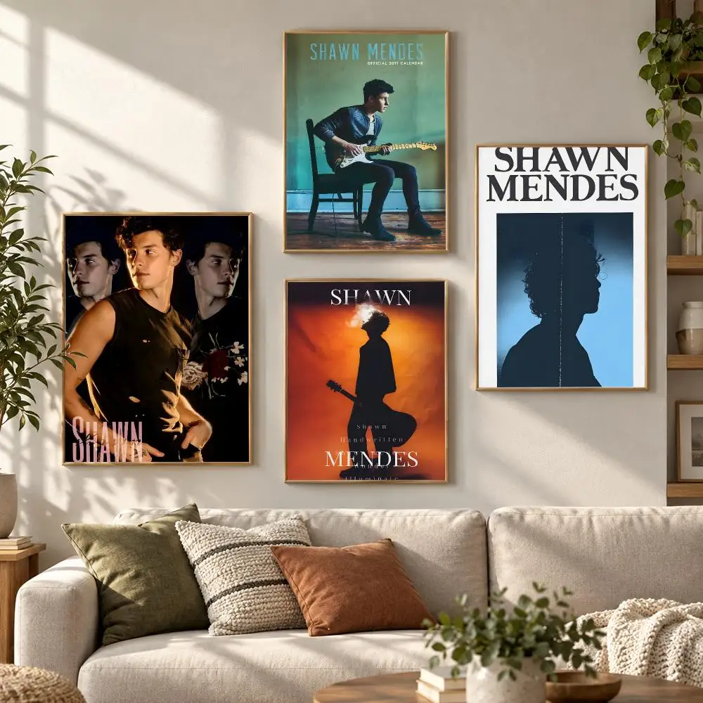 Shawn Mendes Pop Singer Album Acoustic Music Aesthetic Poster Aesthetic Art Print for Bedroom & Living Room Decor, Unframed