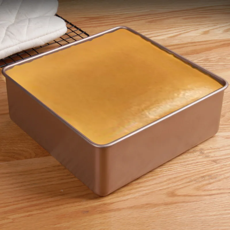 Non-Stick 3 Size Square Cake Baking Pan Carbon Steel Loaf Tray Pie Pizza Bread Cake Tin 6/8/9 Inch Bakeware Kitchen Baker Tools