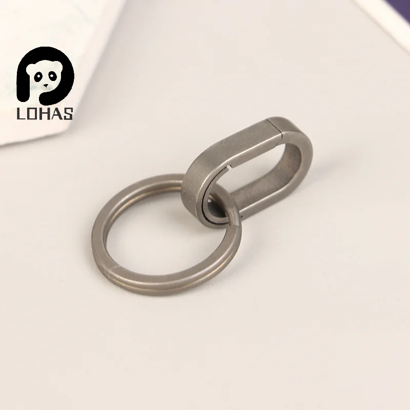 Mini llavero de aleación de titanio, hebilla de conexión, junta Universal, anillo auxiliar, conexión, anillo de bayoneta, creatividad con personalidad