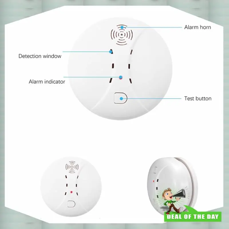 24-Stunden-Lieferung Rauchmelder Rauchmelder für Tuya WIFI GSM Home Security Alarm Systeme