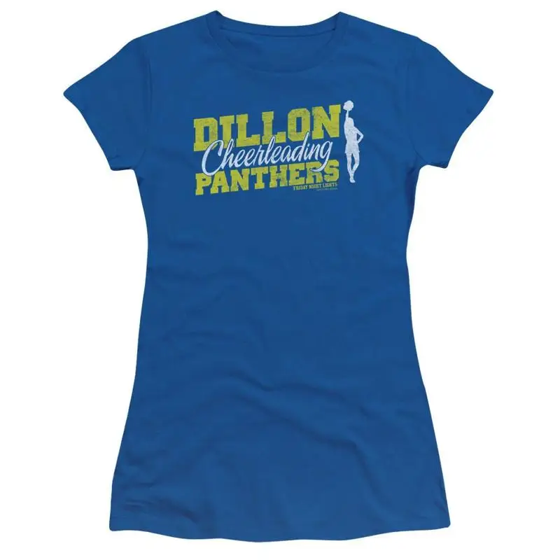 Friday Night Lights Dillon Cheerleader Panthers Woman s and Juniors Royal Blue T Shirt