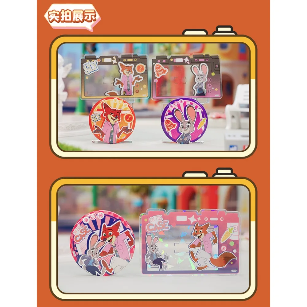 Original CARD.FUN Zootopia2 Collection Cards Judy Hopps Nibbles Maplestick Exquisite Badge Backpack Decoration Trendy Toy Gifts