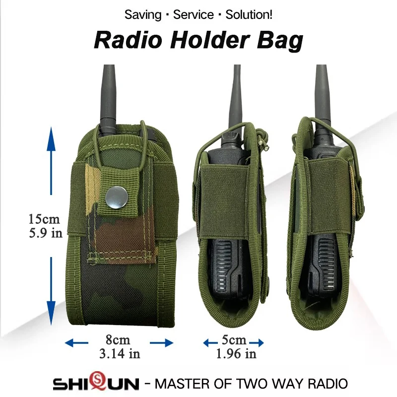 กระเป๋าคาดเอวกระเป๋าวิทยุสื่อสารแบบพกพา MSC 20H ยุทธวิธีพกพาได้กระเป๋าที่ใส่กระเป๋าวิทยุสมัครเล่นแบบพกพาอุปกรณ์เสริมวิทยุ5R