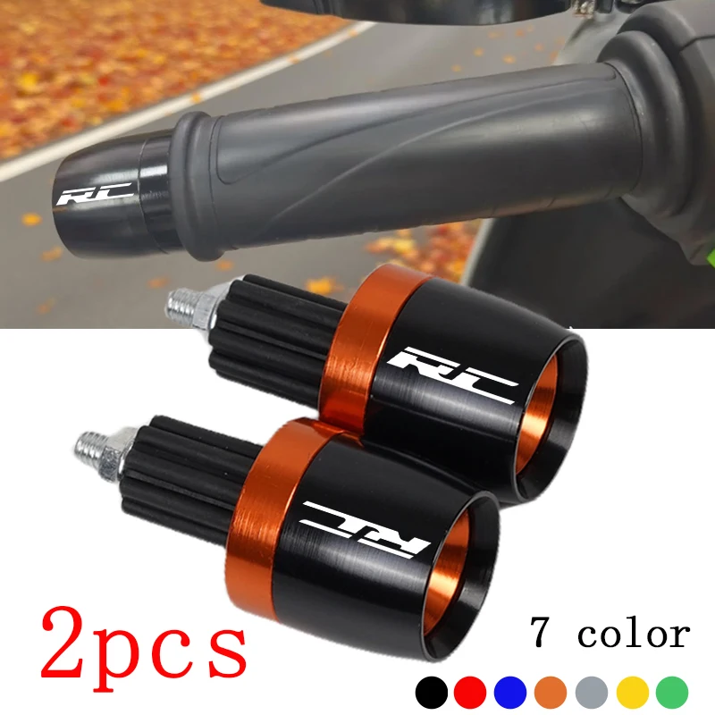 Empuñaduras de manillar de motocicleta, tapones de extremo de tapa de manillar para Ktm Duke RC125 RC200 RC390 RC 125 200 250 390, accesorios