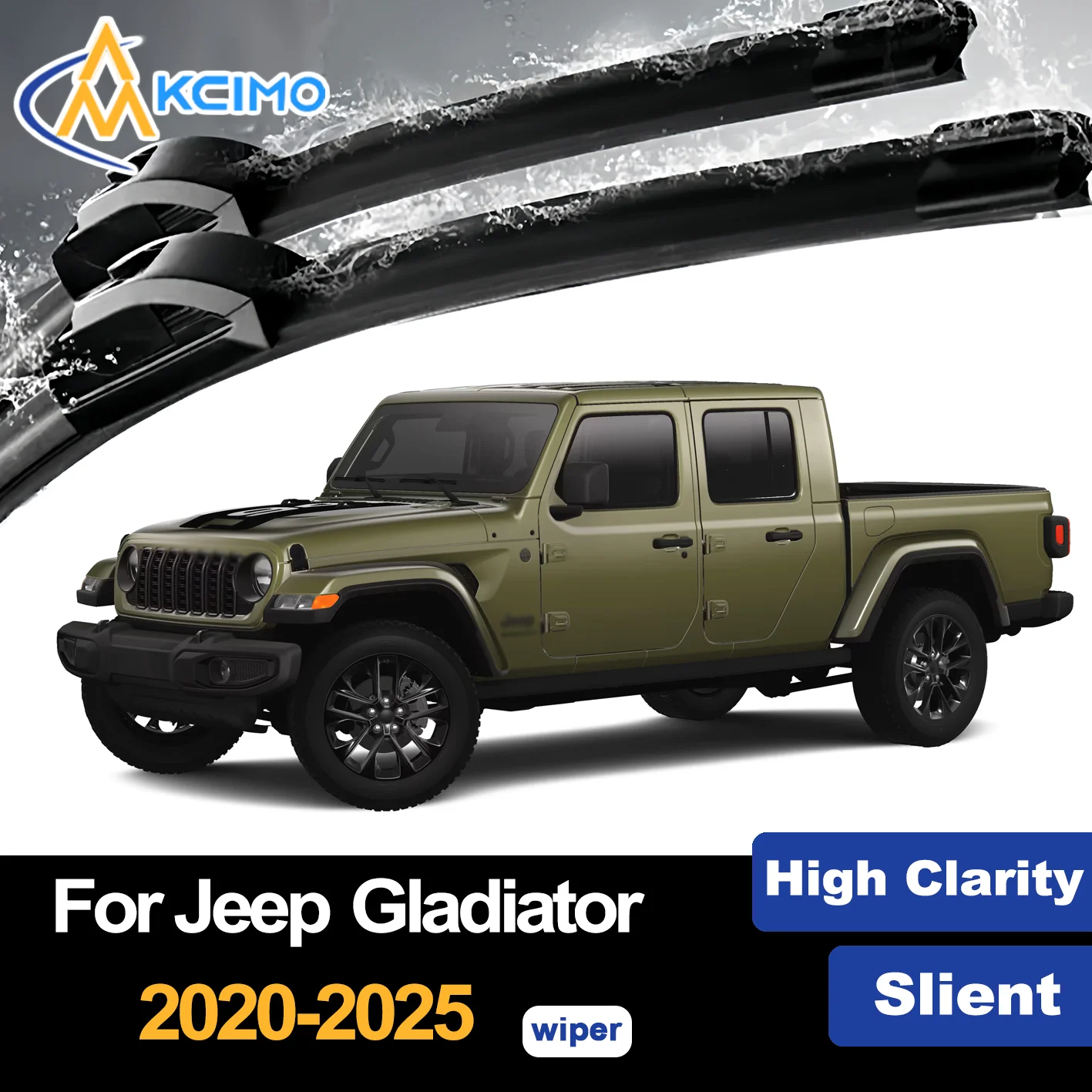 

Front Wiper Blades for Jeep Gladiator JT 2020-2025 2021 2022 Jeep JT Premium Car Windscreen Windshield Window Wiper Accessories