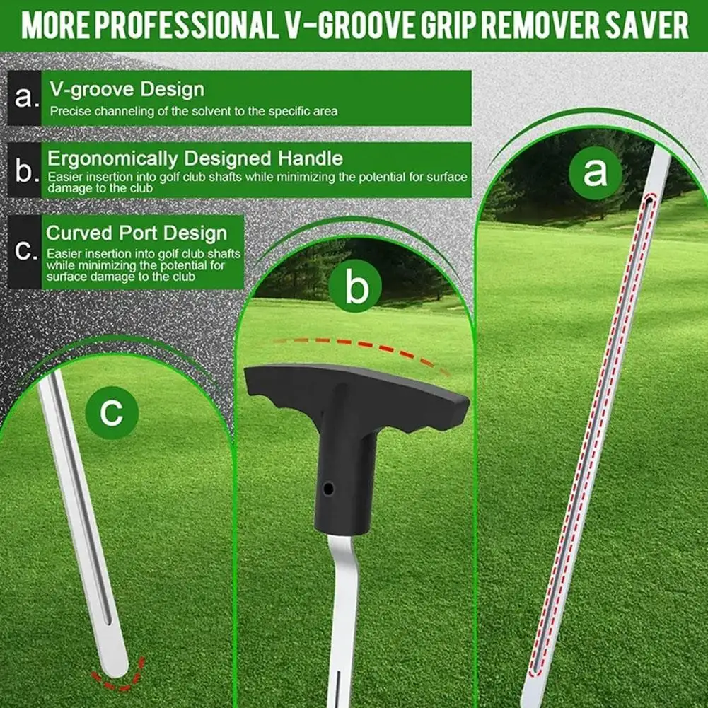 37cm Golf Club Grip Removal Tool Grip Repair Protection accessori per esterni per mazze da Golf ad alta resistenza Grip Remover D3X1