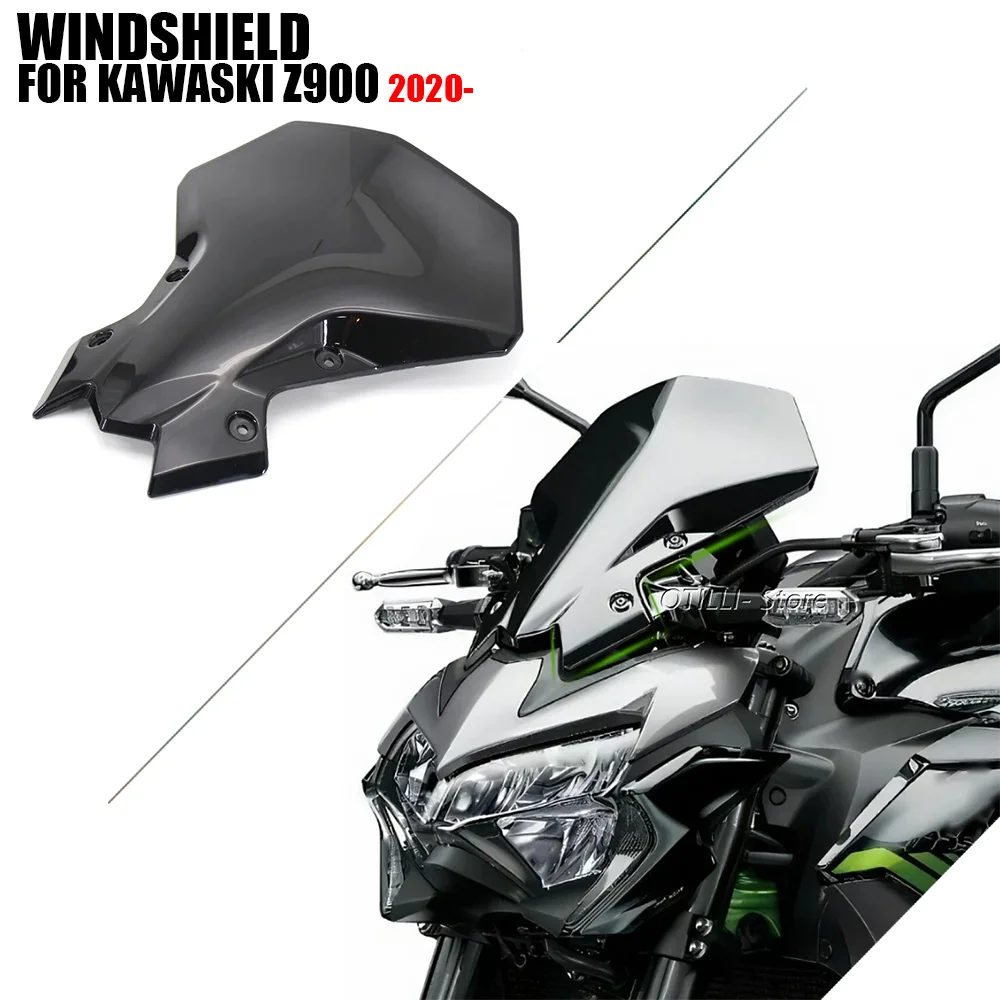 

Motorcycle Modification Windscreen Windshield Covers Screen Lens Motorbikes Deflector For Kawasaki Z900 Z650 Z 900 650 2020 -