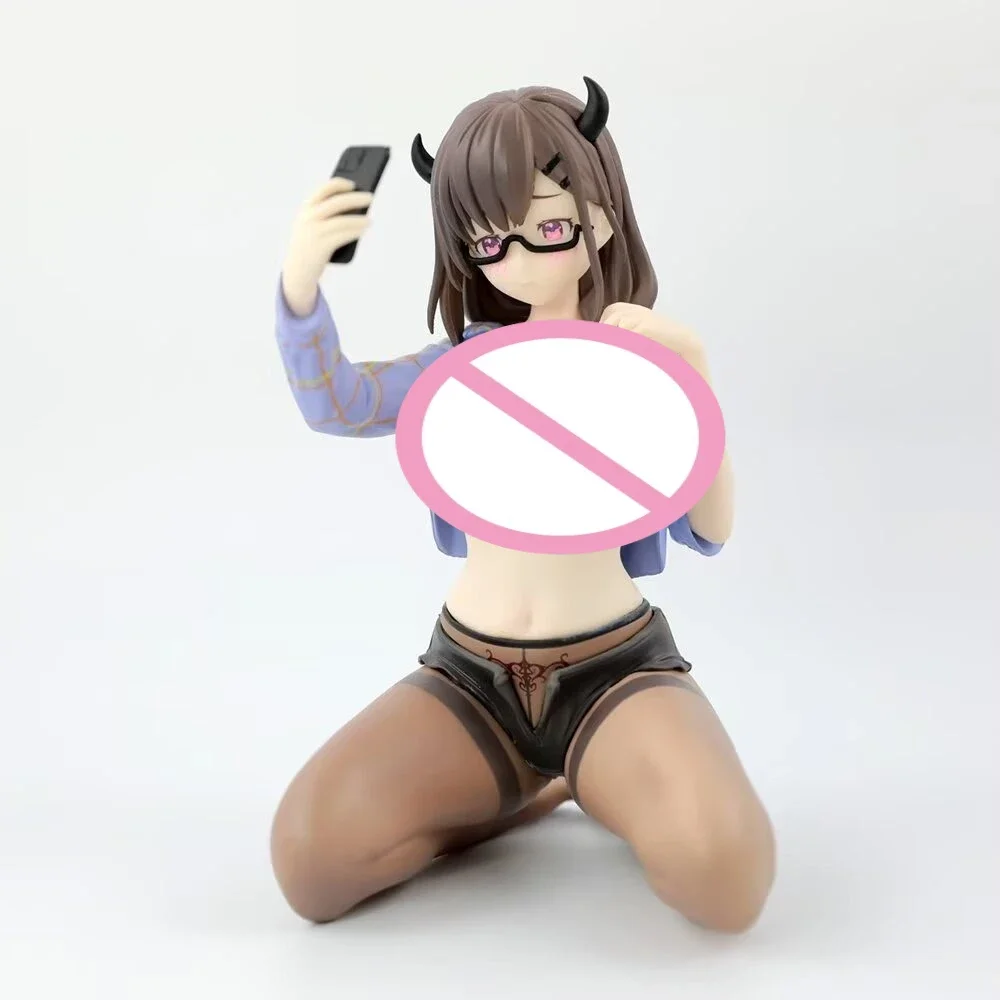 

Matcha Moe Anime Figure - School Uniform Kneeling Pose Bishoujo PVC Statue, Cute Japanese Style Collectible Action Figures Toys