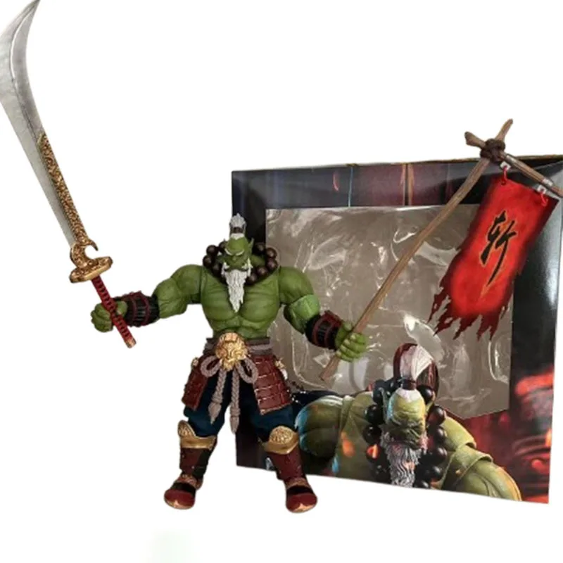 

21cm World Of Warcraft Action Figures Game Blade Master Orc Figura Manga GK Statue Anime Peripheral Model Ornaments Toys Gift