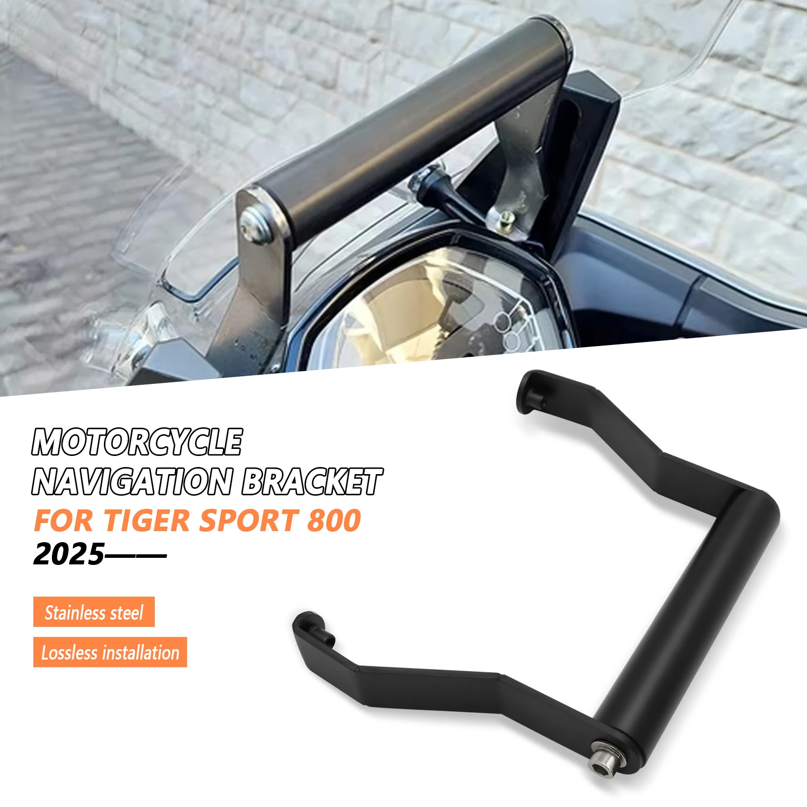 For TIGER SPORT 800 2025-New Motorcycle Navigation Windshield Phone Holder GPS Navigation Bracket Accessories