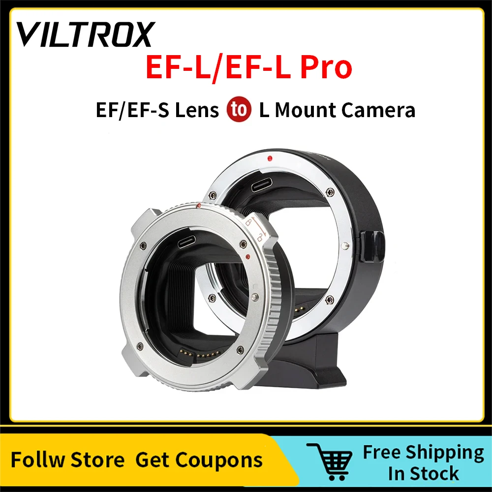 

Viltrox EF-L Pro Auto Focus Lens Mount Adapter For Canon EF EF-S to Leica Panasonic Sigma SL2 Panasonic S1 S1R S1H S5 S5IIX