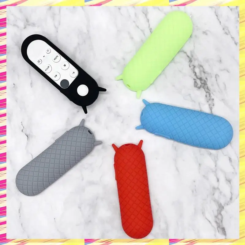 ABJJ Silicone Cover For Google Chromecast 2020 Remote Control Antislip Antifall Remote Control Case D Durable Easy To Use view 4
