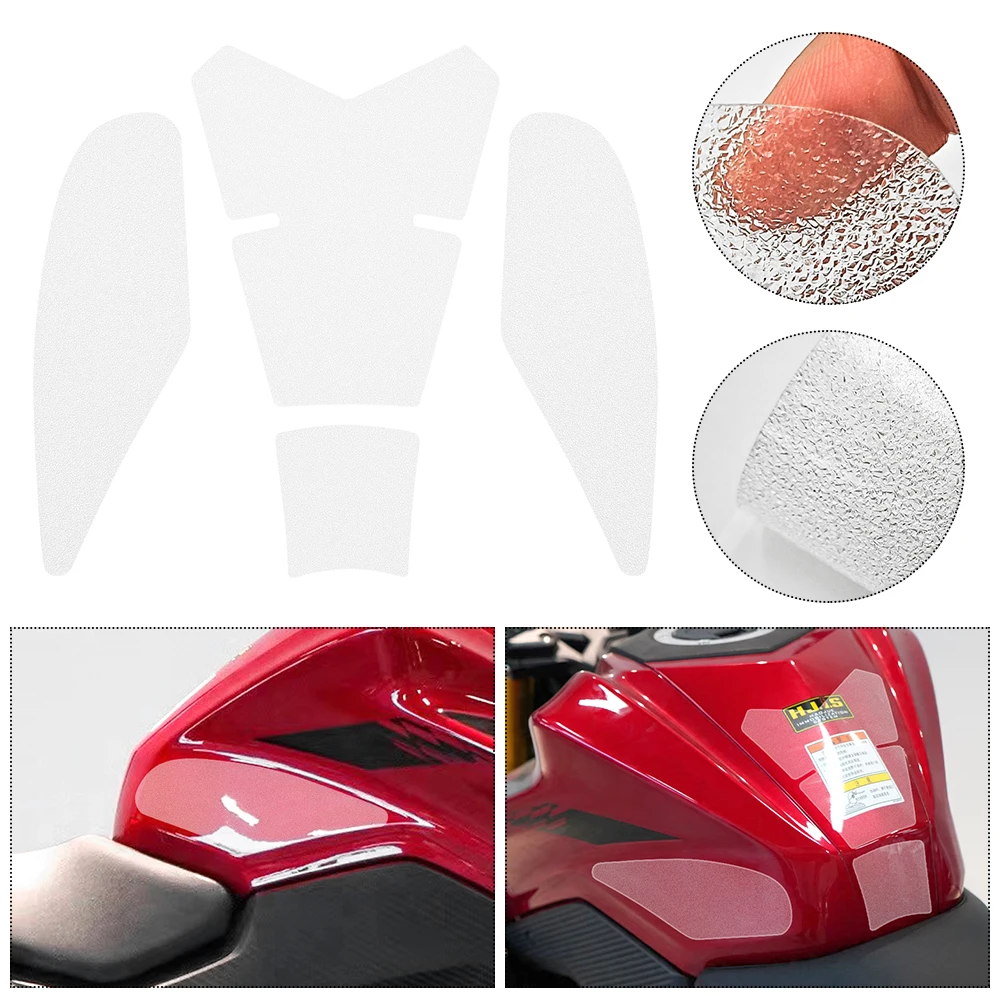 Motorcycle Anti slip Side Fuel Tank Pads Protector Stickers Knee Grip Traction Pad Decal Fit for haojue DR300 DR250 2021 2022 23