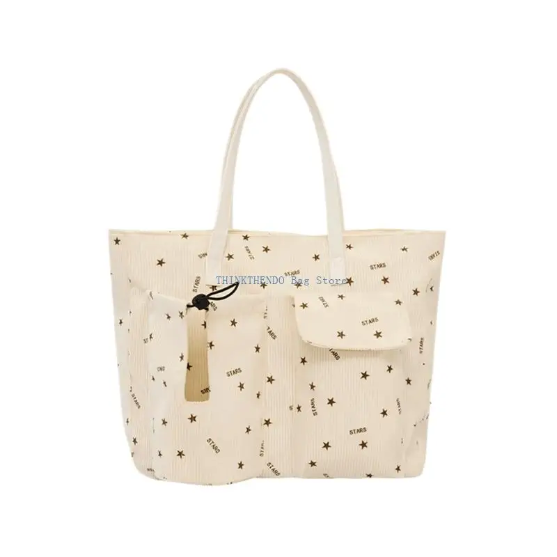 340D Elegant Corduroy Underarm Bag Lightweight And Practical Design Shoulder Bag Perfect For Commuting Shopping Or Daily Use