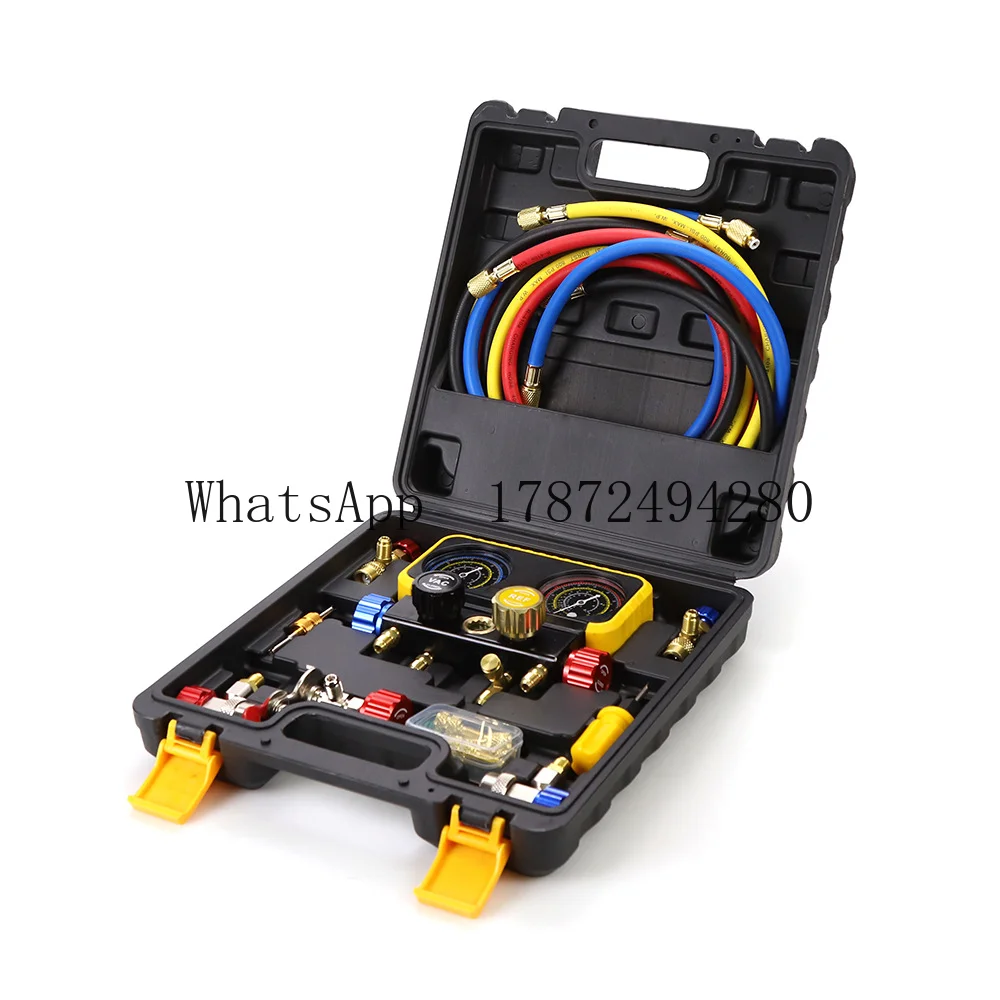 R22/R32/R134a/R410A Four-way Fluorinated Meter Set for Home Car Air Conditioning