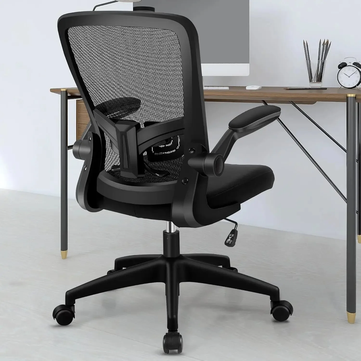 Office Chair, Ergonomic Desk Chair with Adjustable Height and Lumbar Support Swivel Lumbar Support Desk Computer Chair with